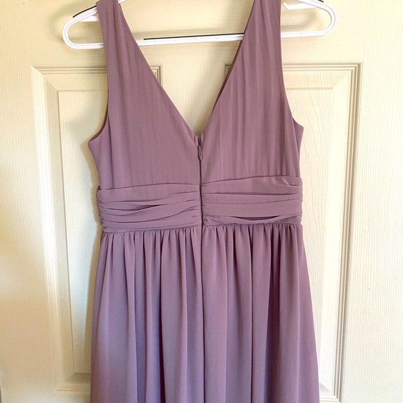 Prom/Wedding - Mauve Long Dress w/ Leg Slit - Size M - Soiéblu - Picture 6 of 7